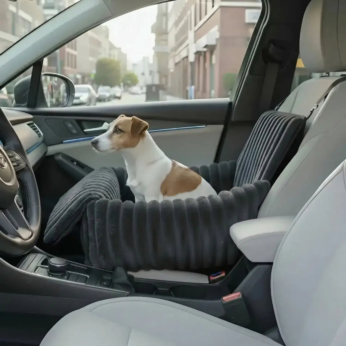 MrFluffyFriend™ - Asiento de Coche para Perros Seguro y Cómodo
