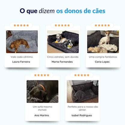 MrFluffyFriend™ - Cama Ortopédica para Cães - Sofá com Capa Lavável (PT)