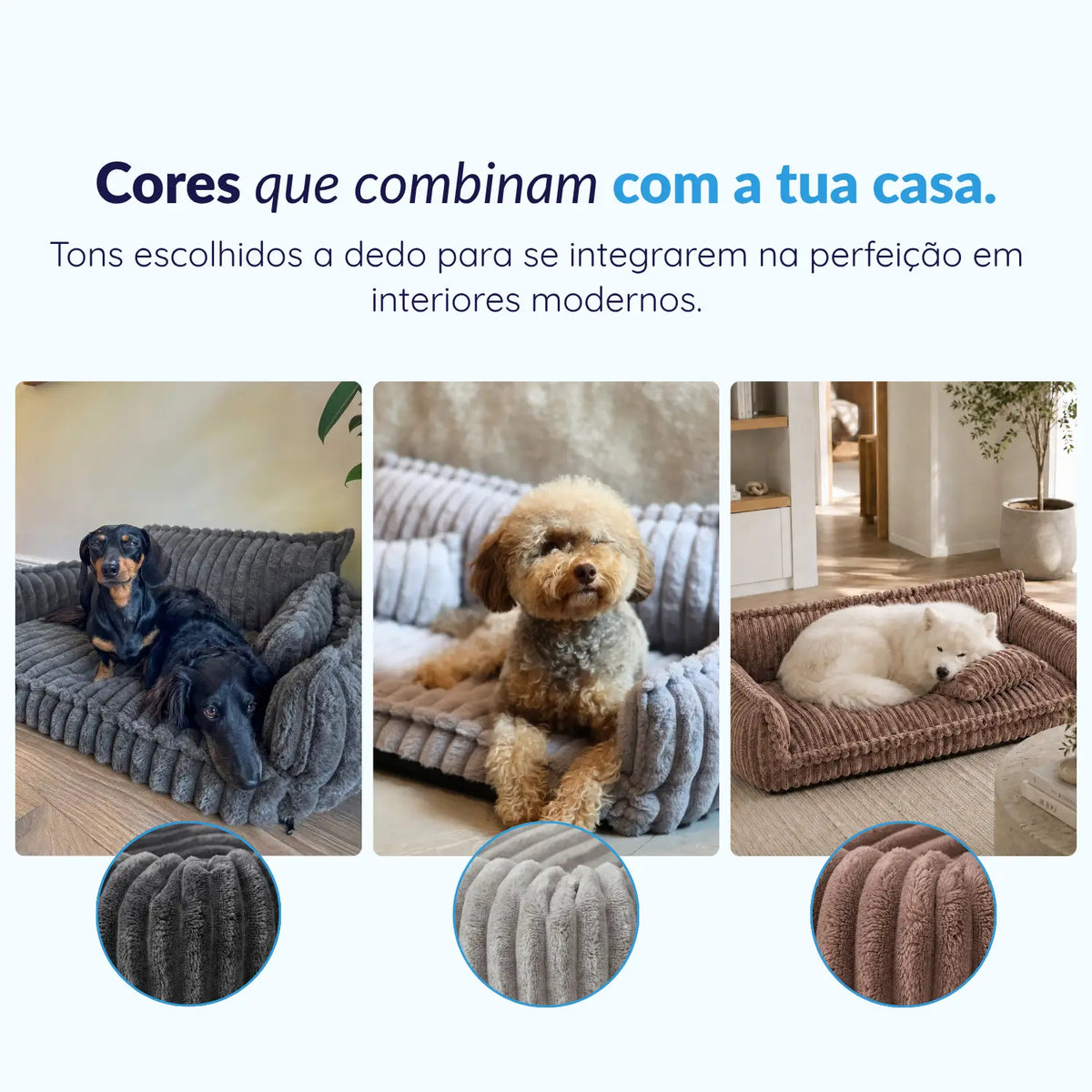 MrFluffyFriend™ - Cama Ortopédica para Cães - Sofá com Capa Lavável (PT)